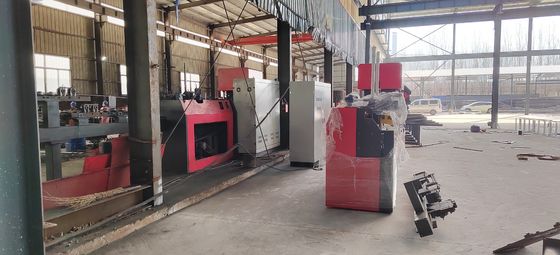 Touch Screen Controlled Grid Beam Welding Production Line With ±5mm/m Error In Length